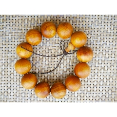 崖柏陈化水波纹佛珠木手串20MM(se70476694)_7788收藏__收藏热线