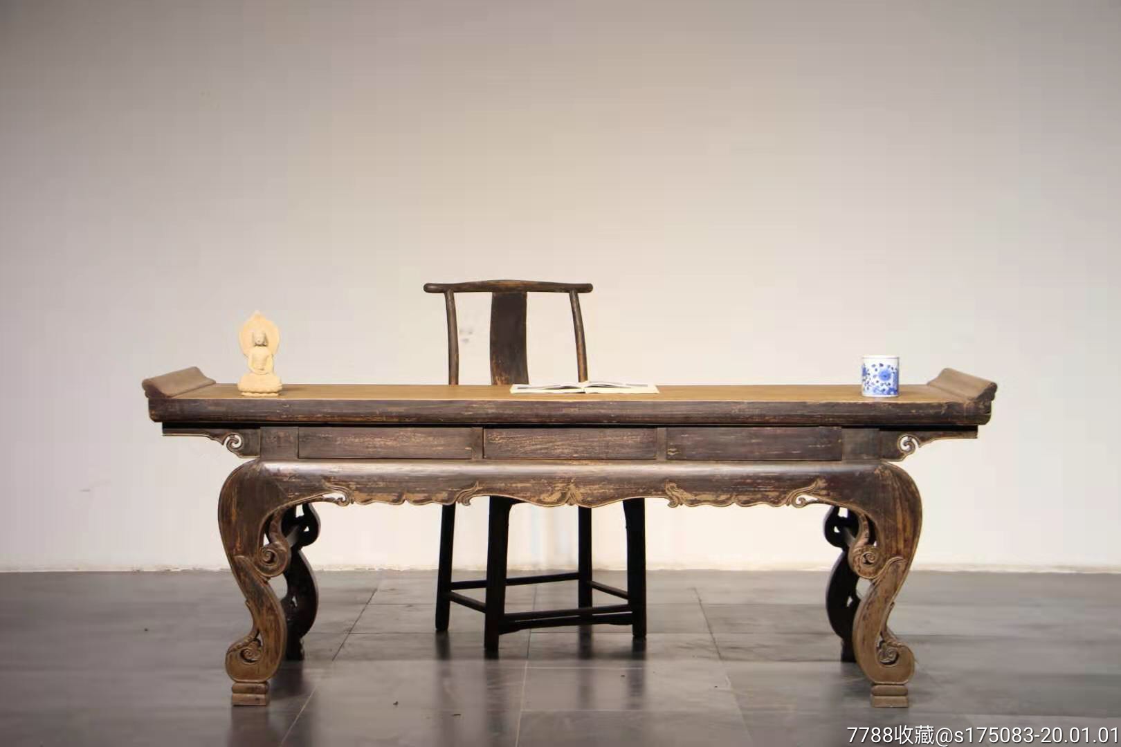 厅堂供案木质楠木清代品相如图茶楼会所摆设尺寸722388