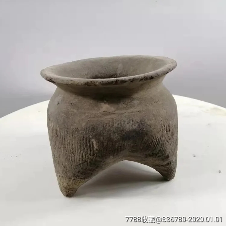 夏商代三足陶鬲罐_其他陶器_鉴别图片_收藏价格_7788陶器收藏