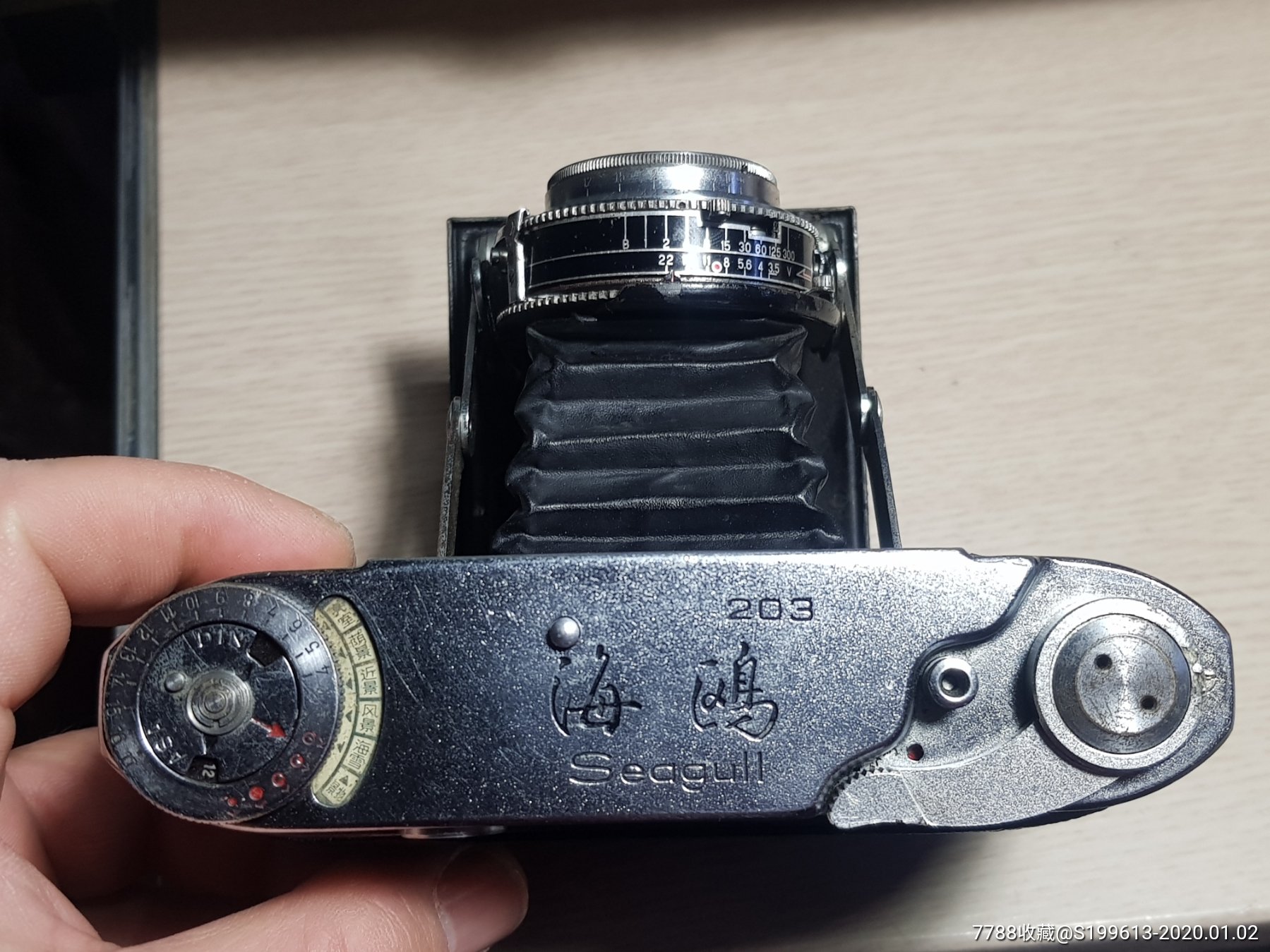 9新海鸥203皮腔120胶卷相机b门失灵其他正常