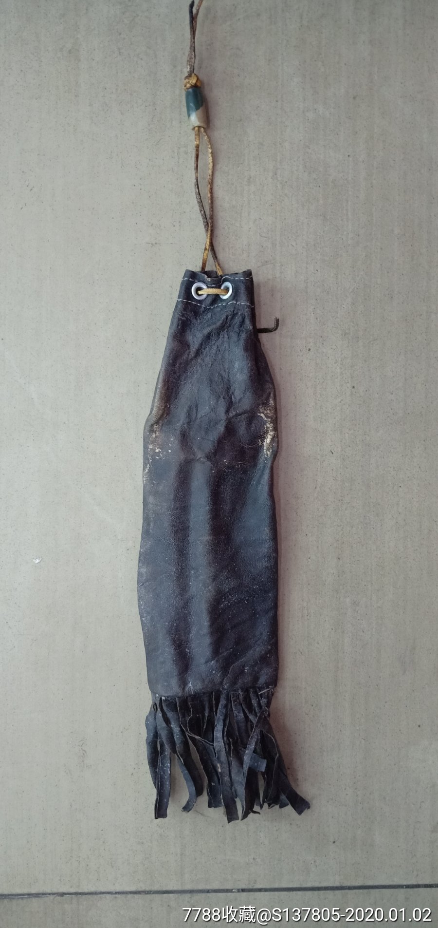 纯皮烟荷包烟口袋旱烟袋子皮烟口袋