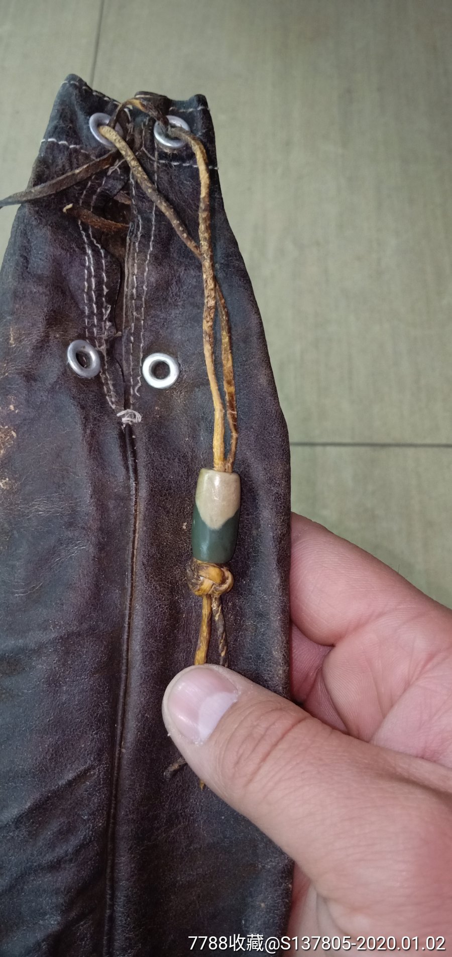 纯皮烟荷包烟口袋旱烟袋子皮烟口袋