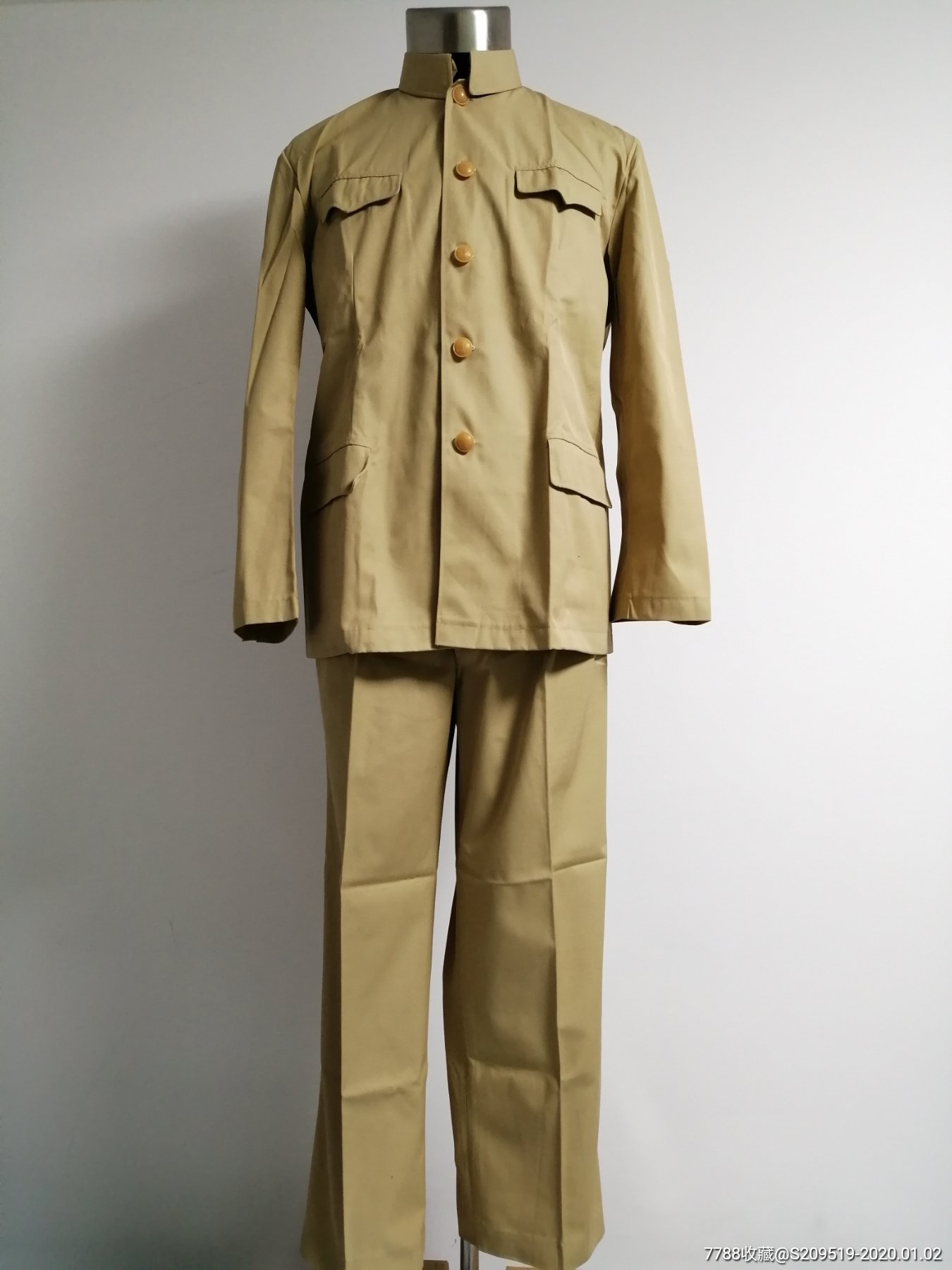 全新老式涤卡海事局中山服套装-中山装-7788收藏__收藏热线