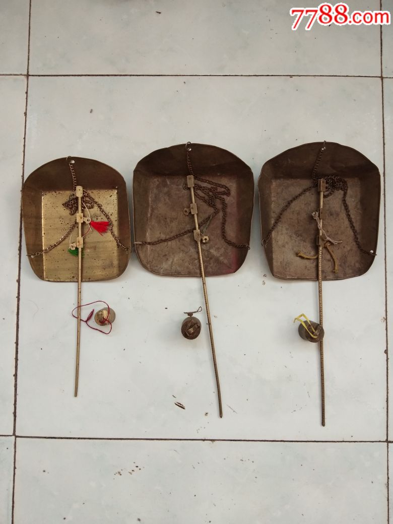 老式黄铜称药秤