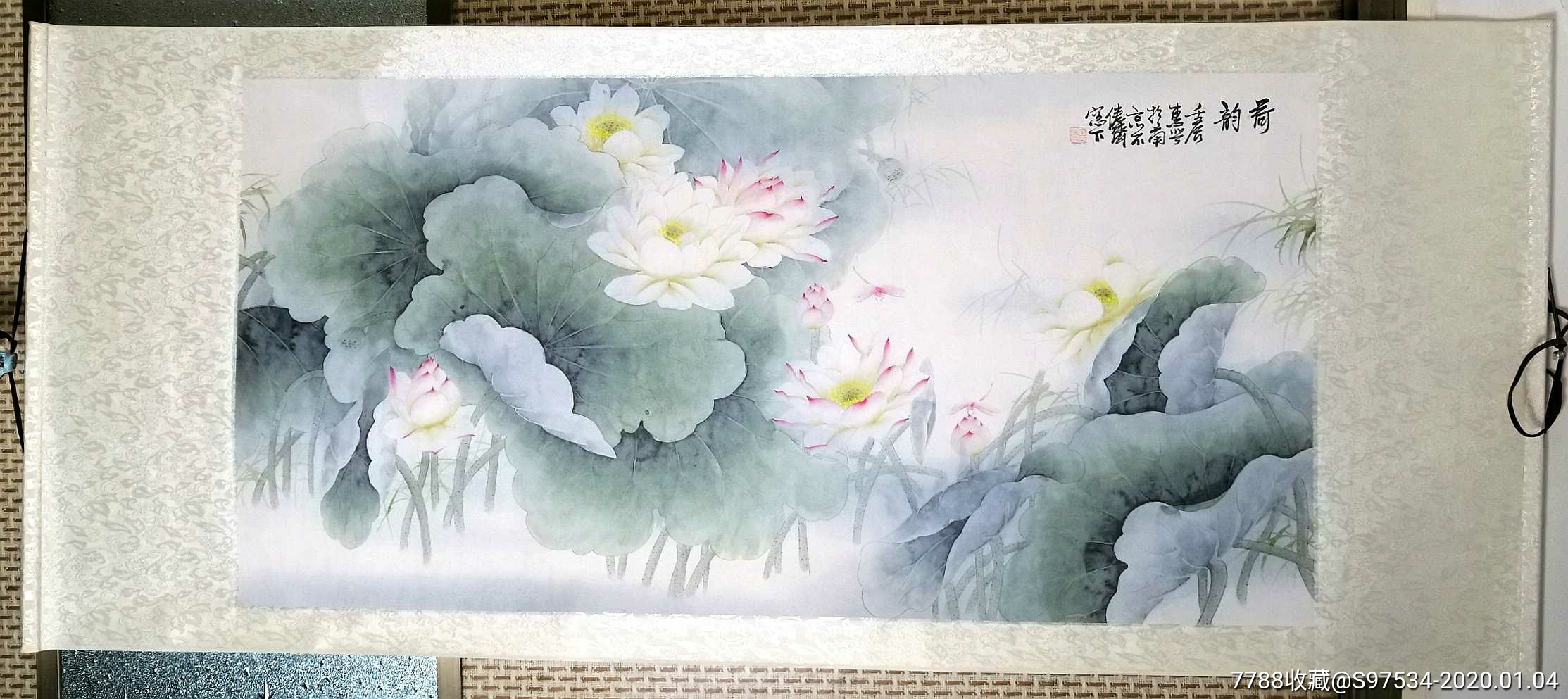 荷韵【江苏美协会员丁惠兴老先生手绘真迹】