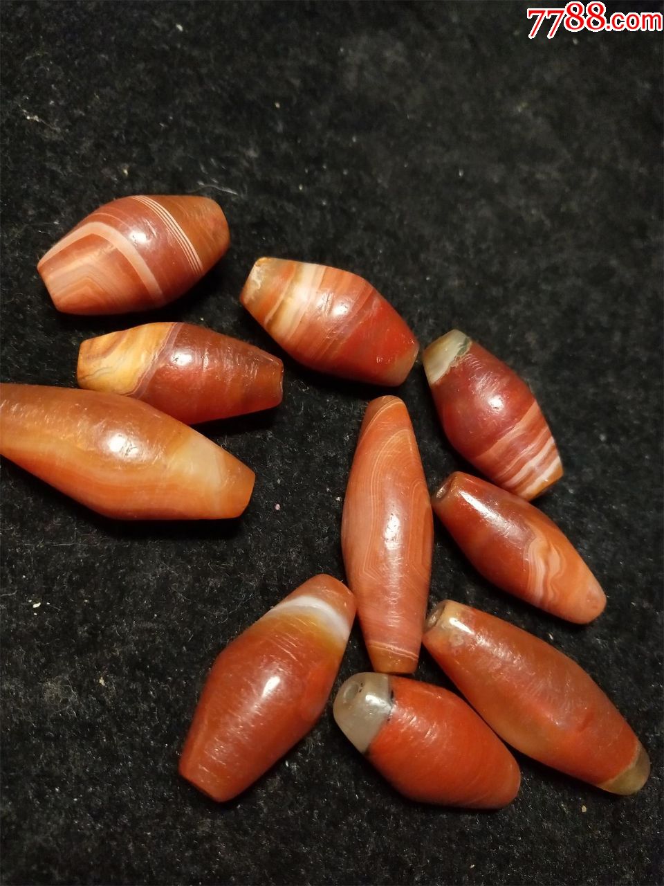 西亚老玛瑙珠子