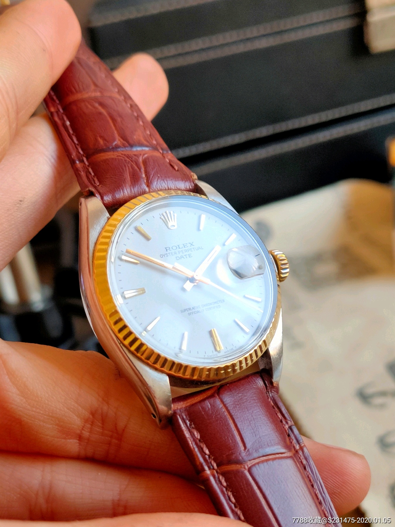 劳力士1002全自动机械男表1560机芯