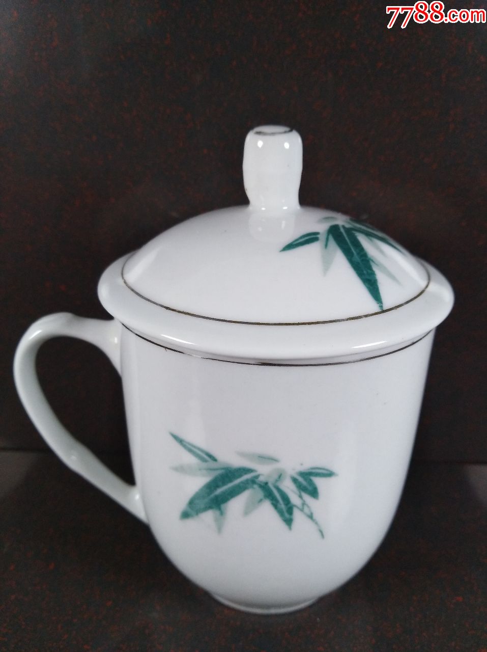 70年代醴陵国光翠竹花卉茶杯