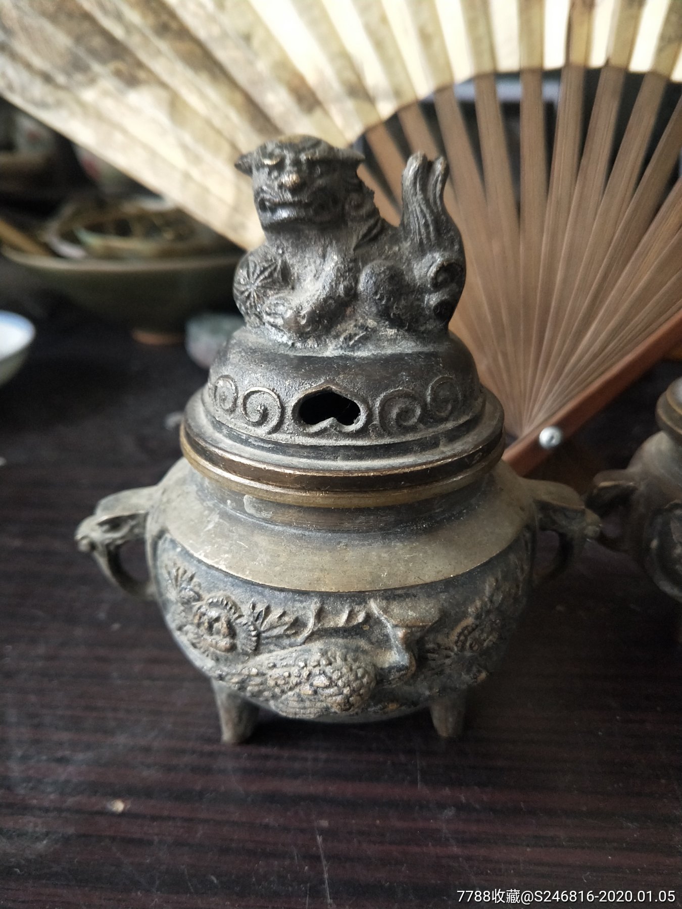 清末民国铜香炉