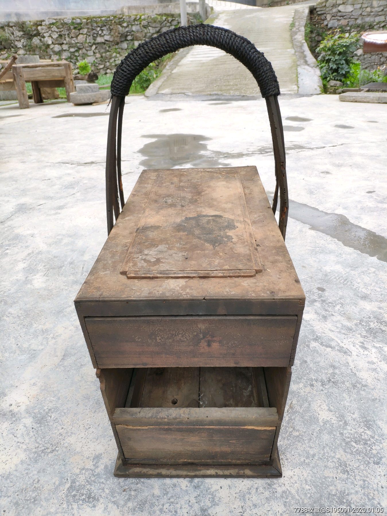 民国大号三层木匠手提工具箱