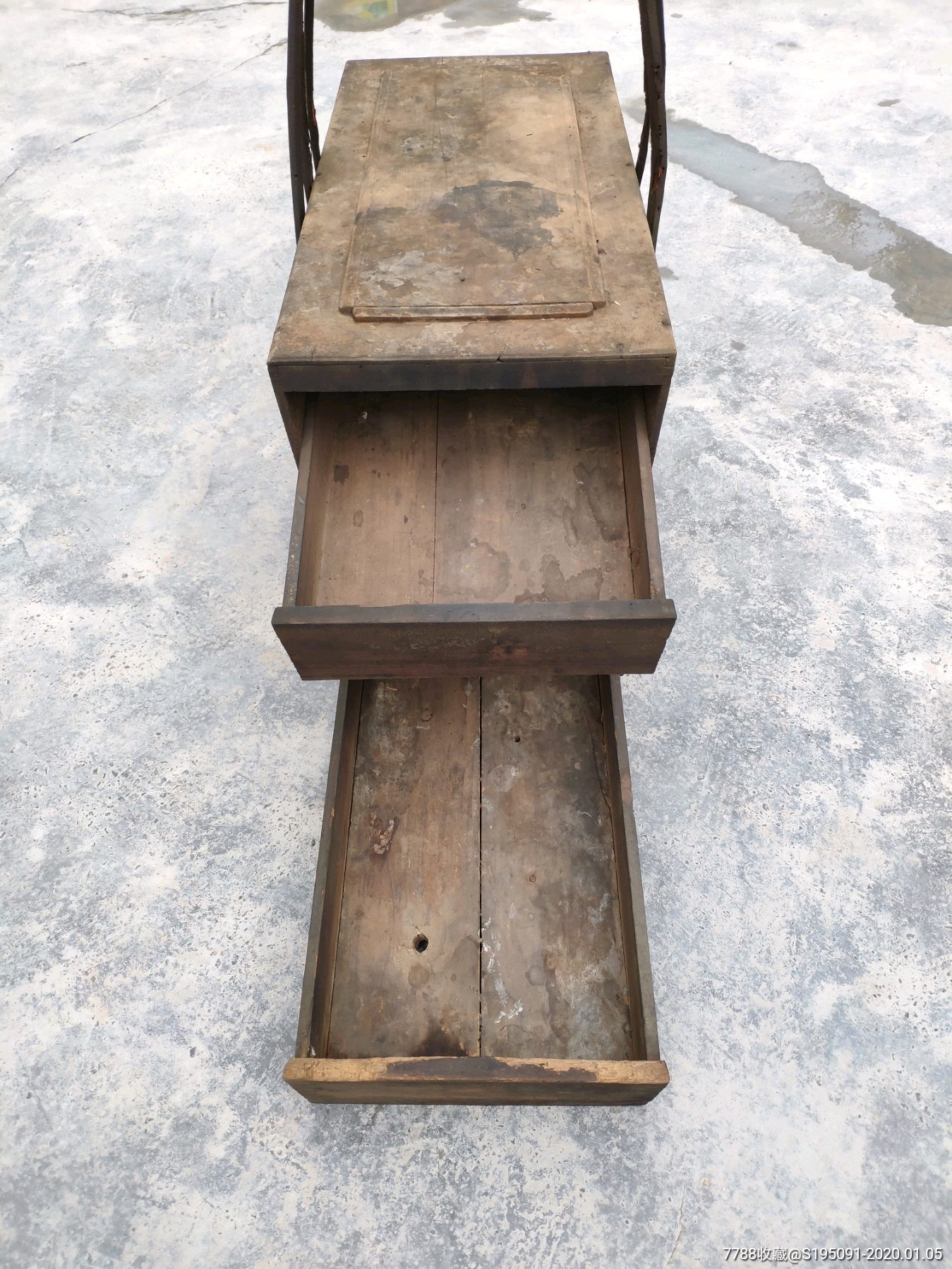 民国大号三层木匠手提工具箱