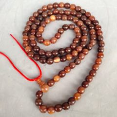 牛角雕刻108颗1.0cm牛角佛珠手串手链尺寸如图，重70克，(se70577632)_7788收藏__收藏热线