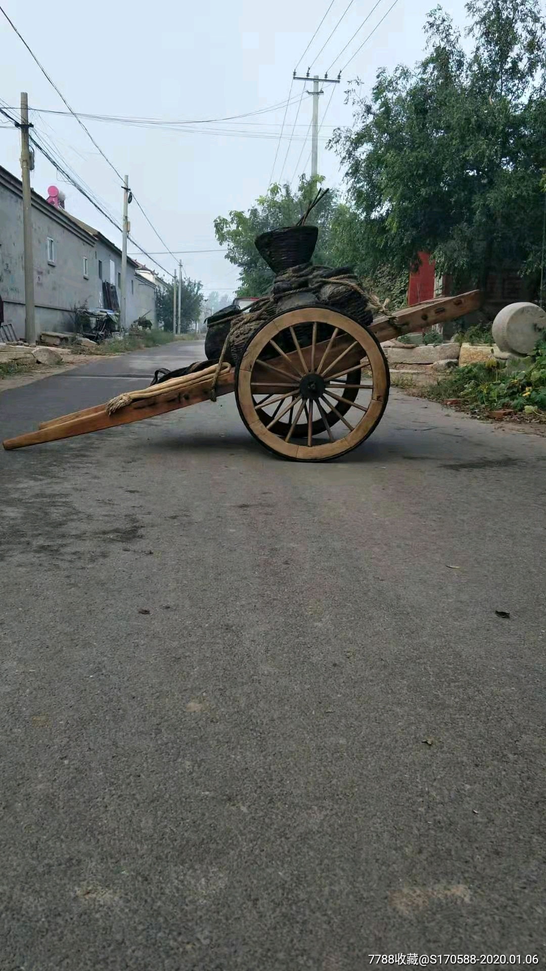 民国时期走街串巷卖油的交通工具一套