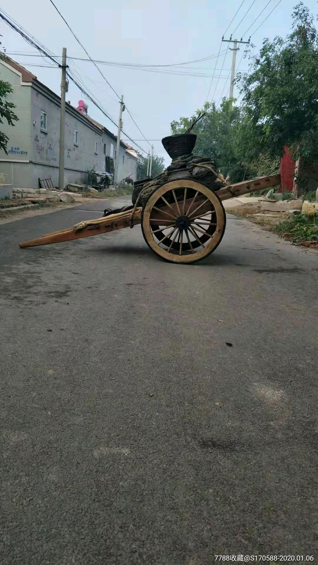 民国时期走街串巷卖油的交通工具一套