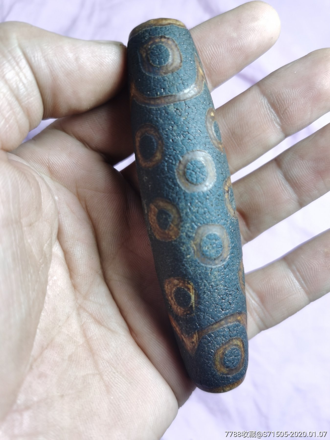 唐宋时期玛瑙玉髓天珠,油光天珠,个头大