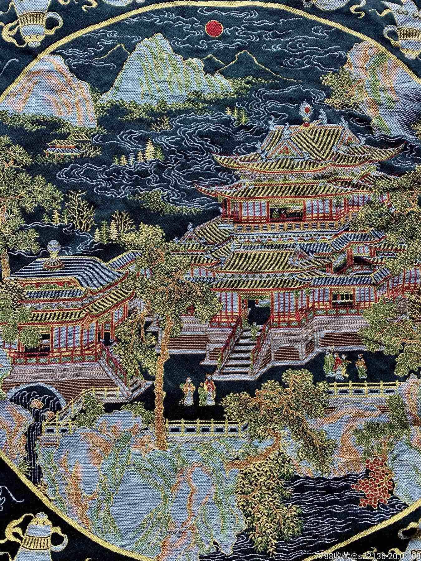 五十年代都锦生制缂丝一对