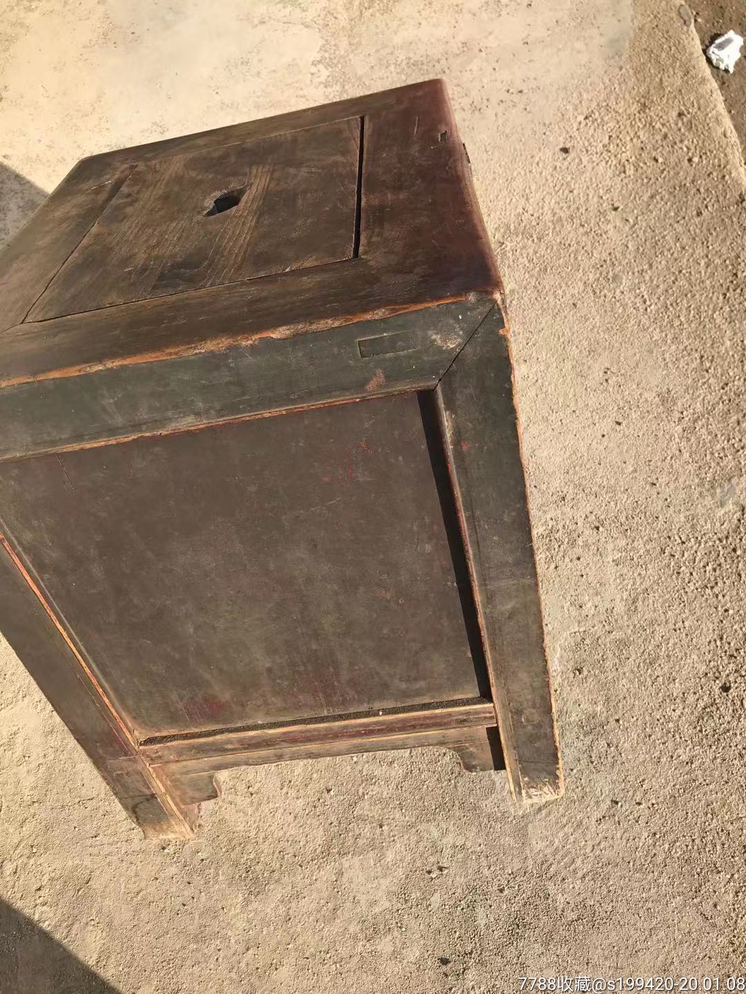 老钱柜也称座柜古代人做生意放钱箱柜完美漂亮的