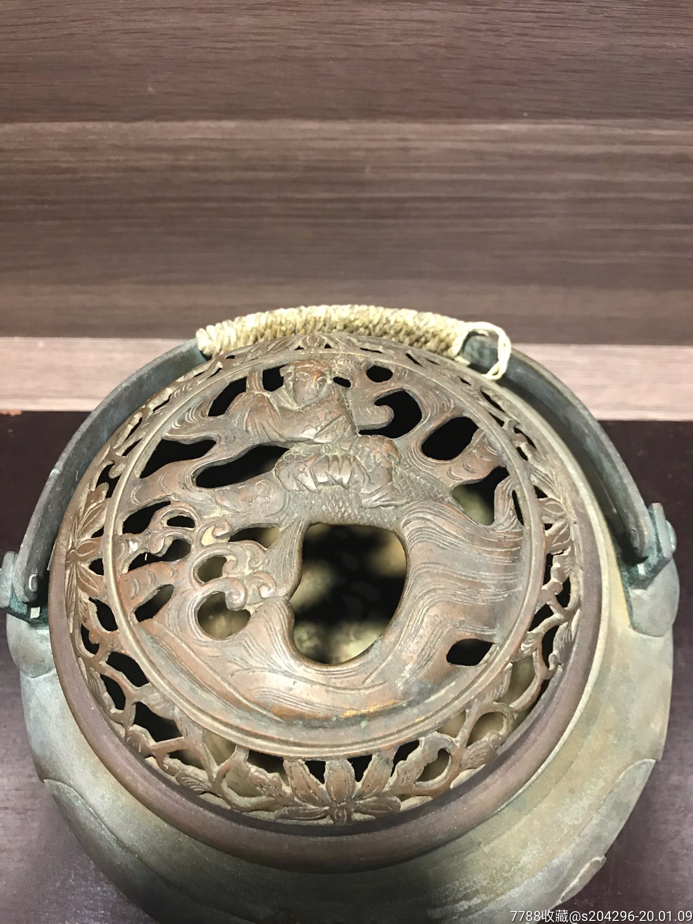 民国铜暖手炉,品相完好