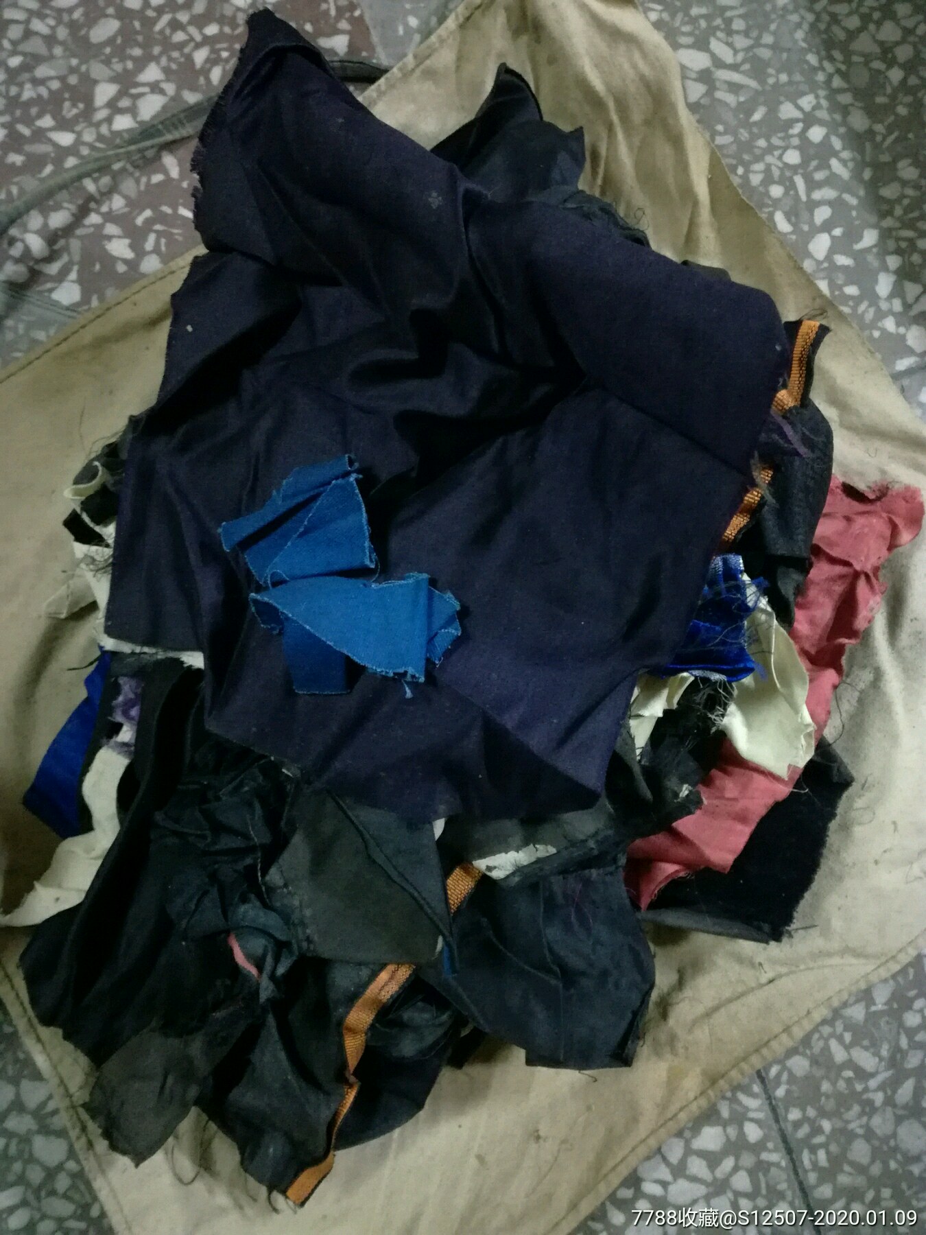 民国包袱带碎布头