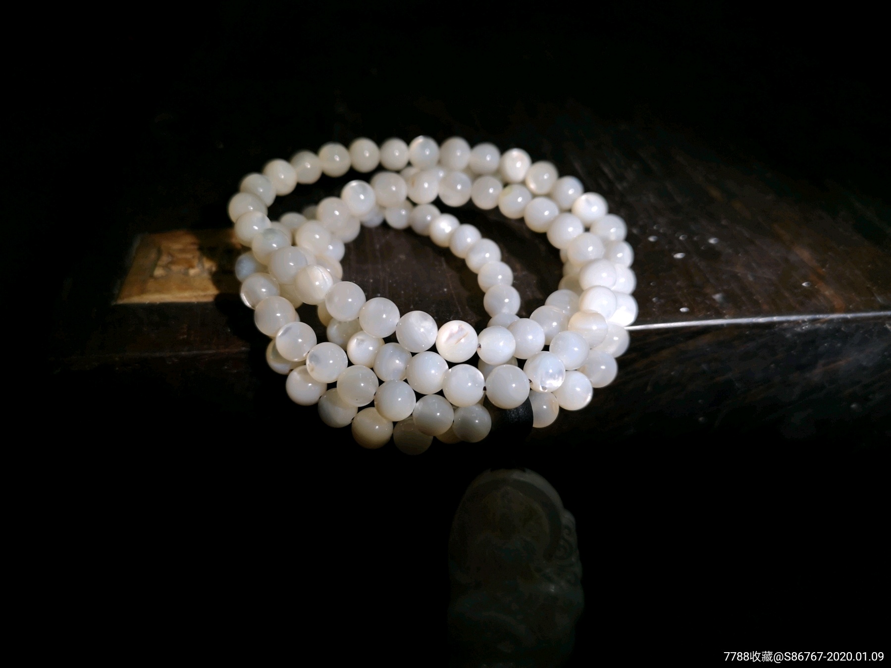 藏传顶级文玩:鱼骨,其他玉石/玉器,其他玉石/玉器,年代不详,手镯/手链