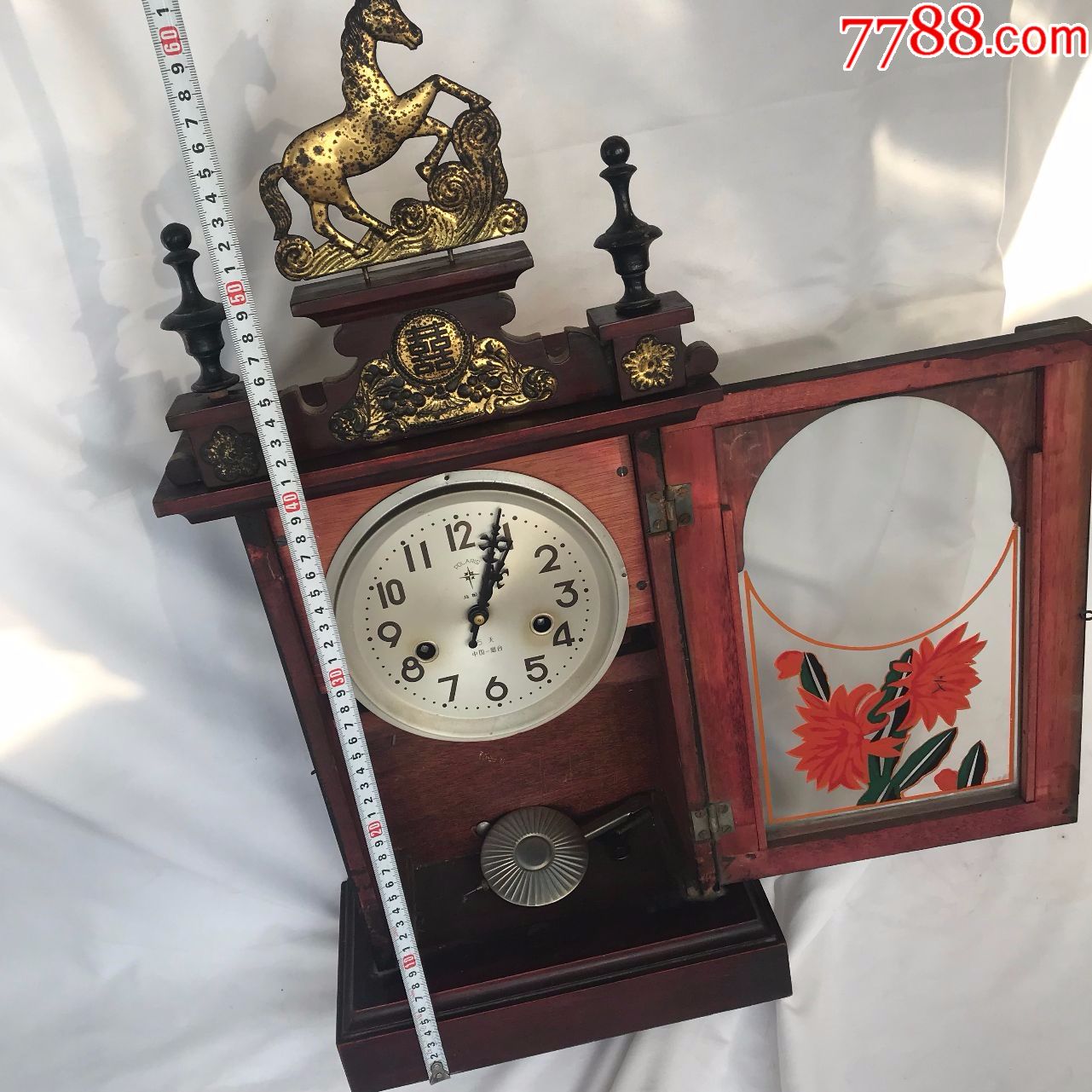 天3216老座钟正常使用_座钟/落地钟_配件图片_收藏价格_7788钟表收藏