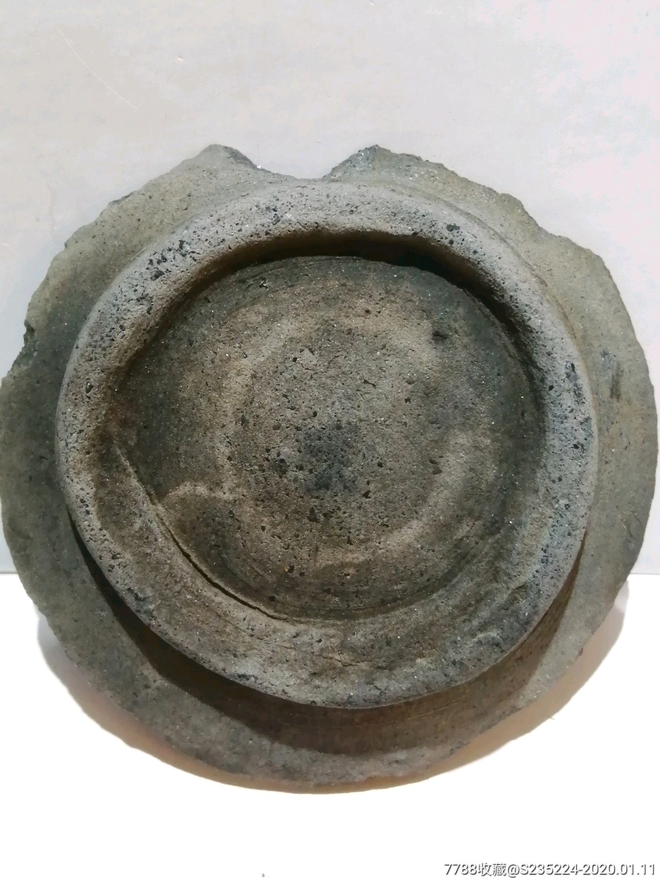 唐代灰陶碗珍贵碗底