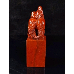 珍品朱砂鸡血石太平有象，万象更新印章(se70662152)_7788收藏__收藏热线