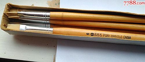 上海油画笔厂5号油画笔6支555牌6号一支