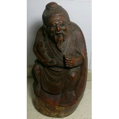 早期竹根雕刻老翁背萝摆件(se70669055)_7788收藏__收藏热线