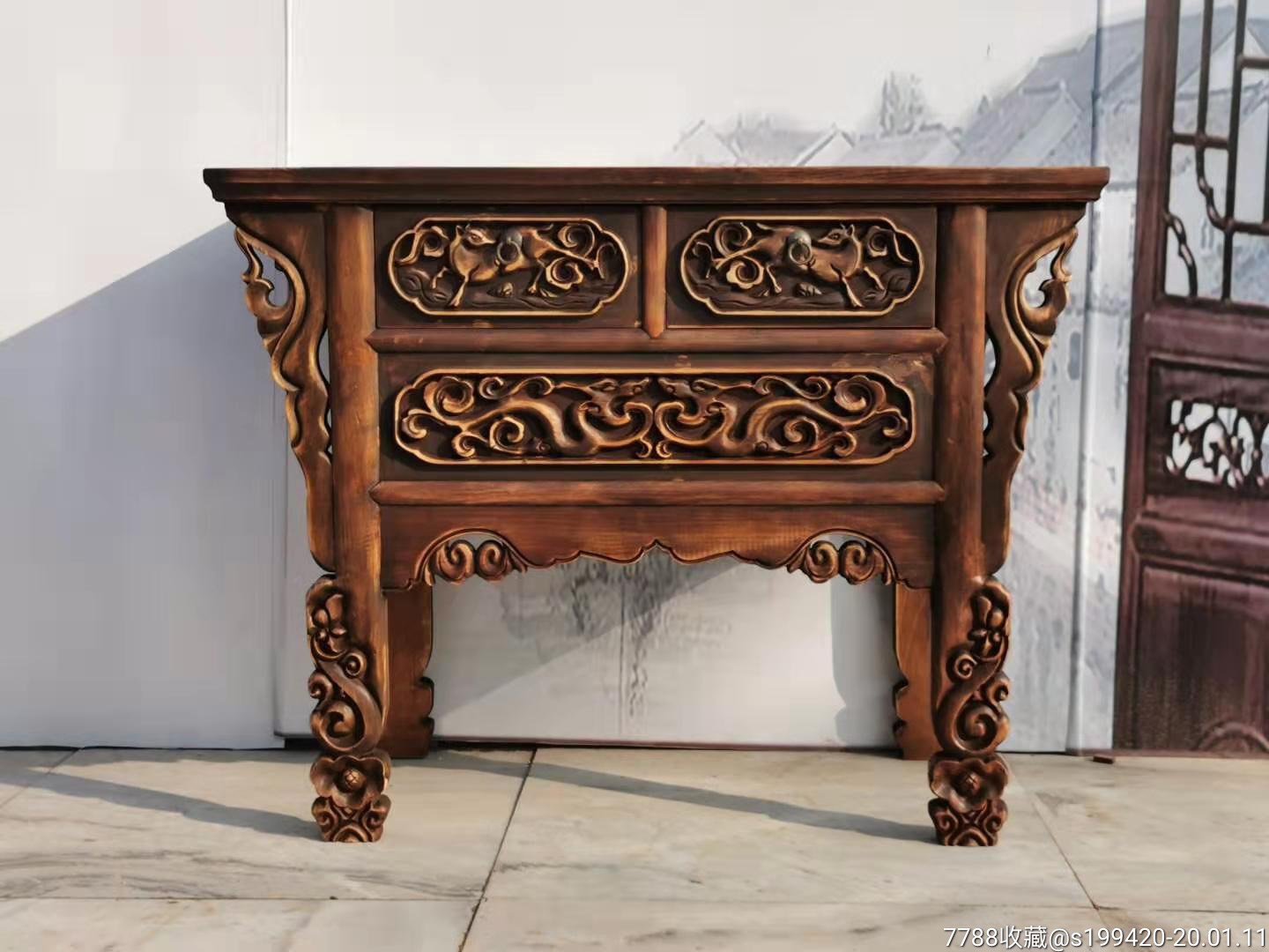 老榆木供桌.尺寸:110-50-85.