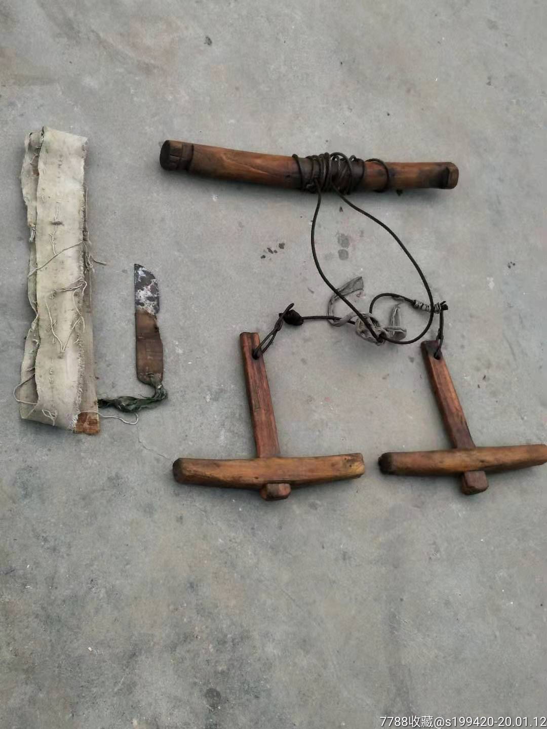 做扫帚的老工具一套全品包老民俗精品