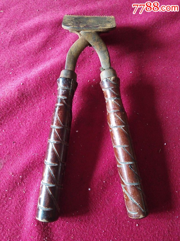 民国木把带雕工推子一把-推子-7788收藏