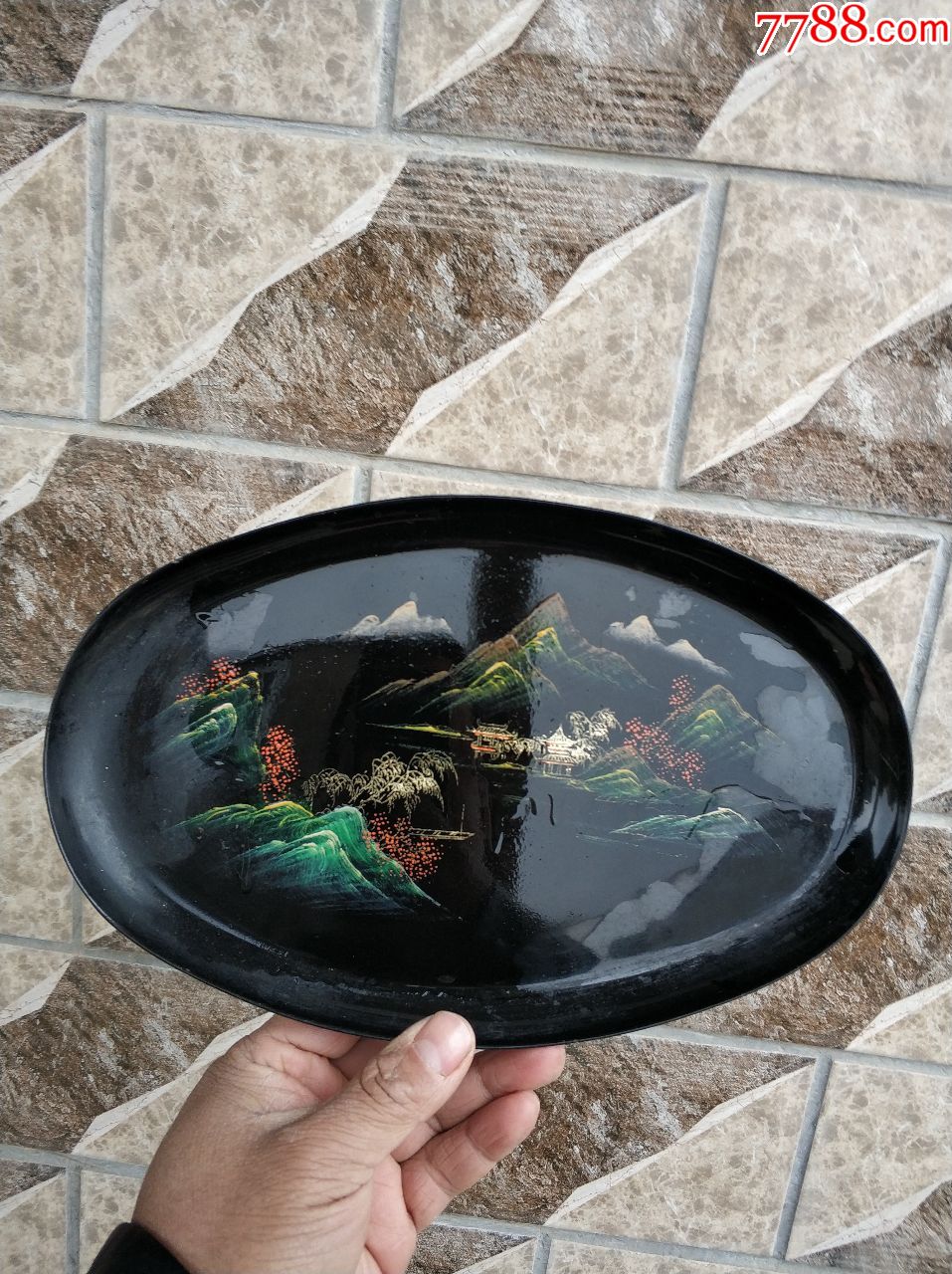 几十年全品漆器盘子