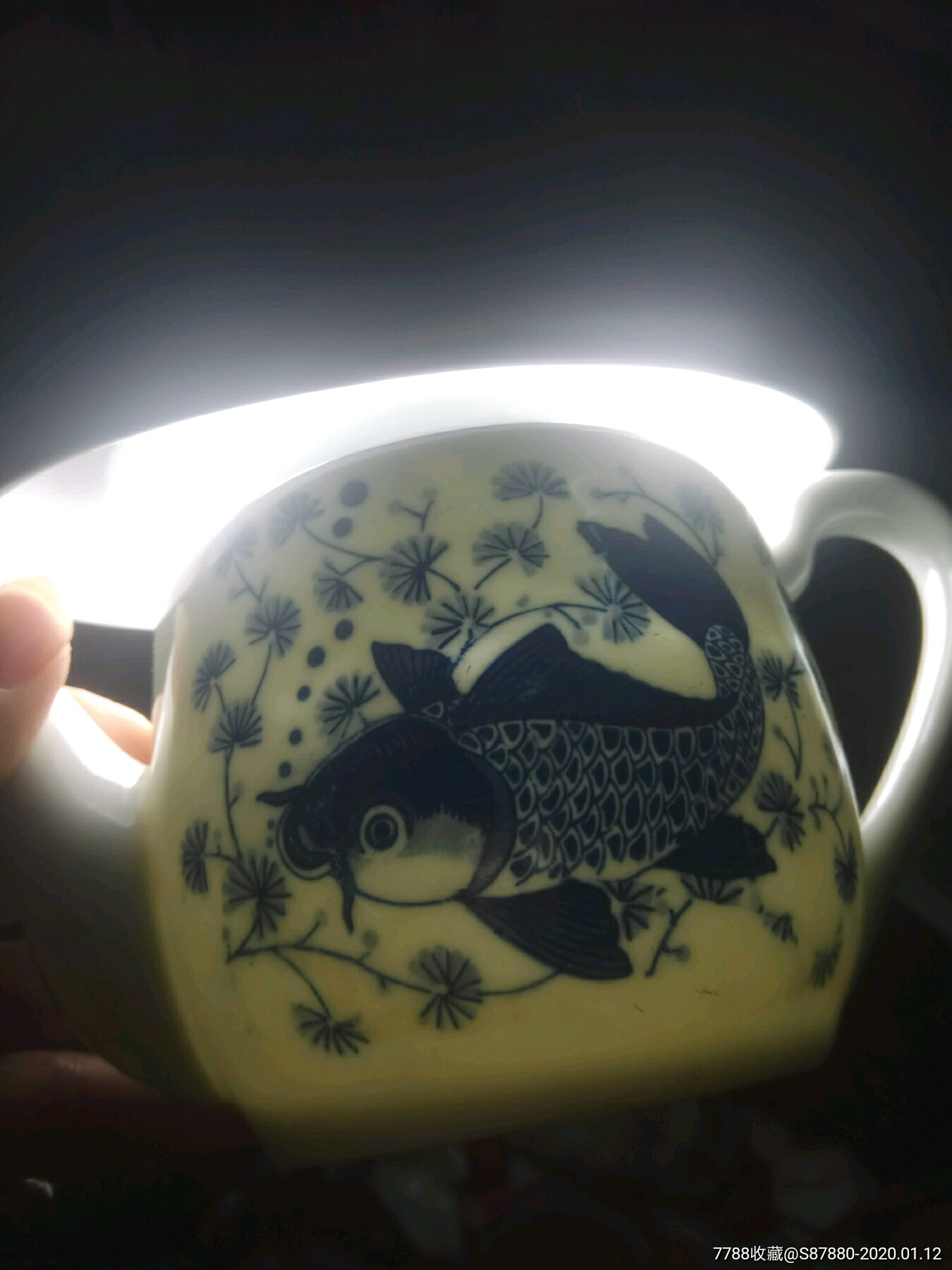 七十年代广东大埔高陂青花茶壶