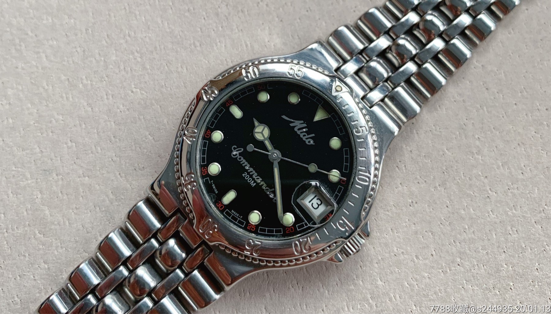美度黑水鬼系列自动机械表出售-手表/腕表-7788收藏__收藏热线