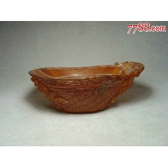 清代角雕螭龙梅花纹角杯(se70705785)_7788收藏__收藏热线