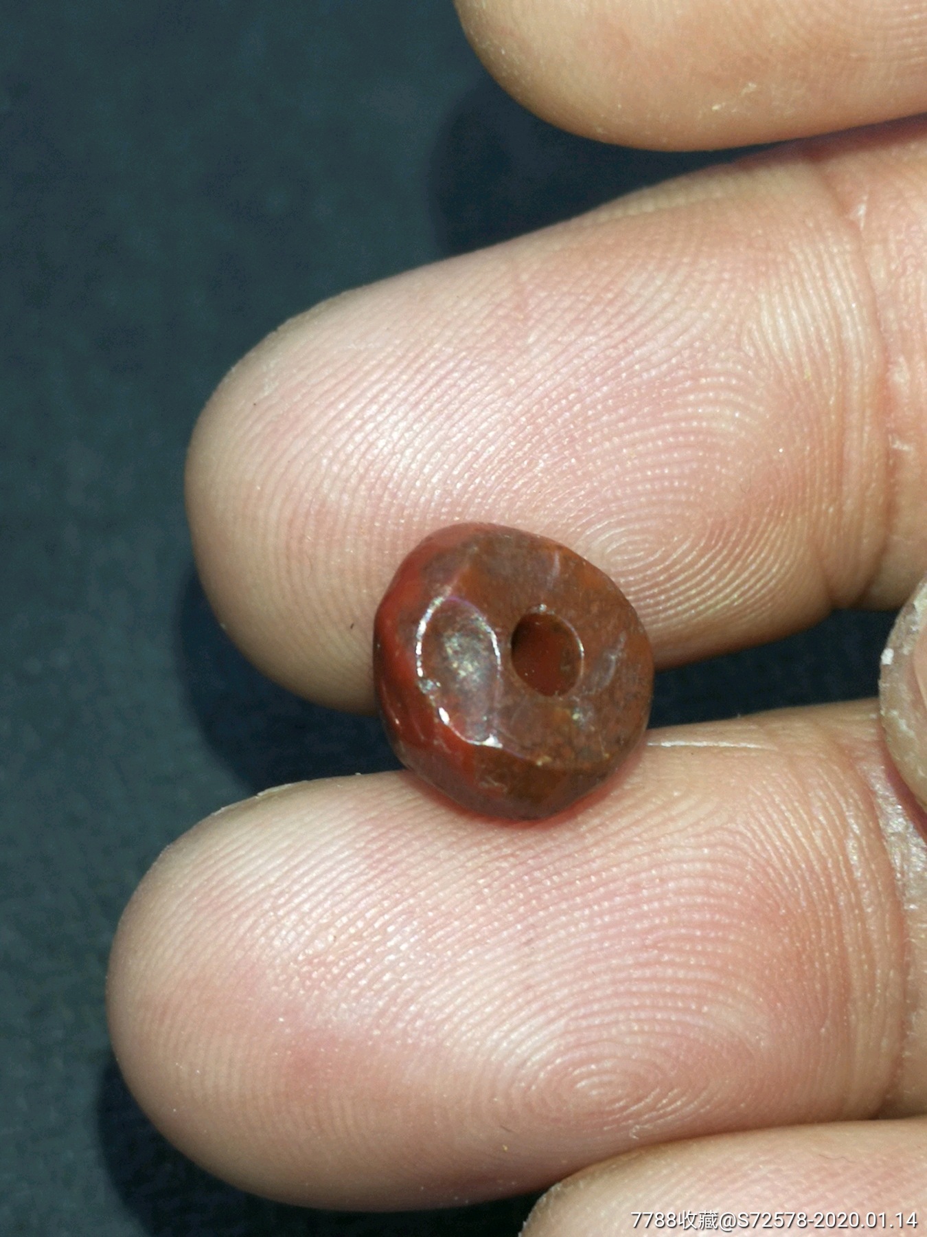 高古千年鸡肝玛瑙珠
