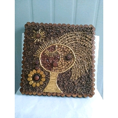 陈白秋原木艺术装饰画一山妹子一个(se70722090)_7788收藏__收藏热线