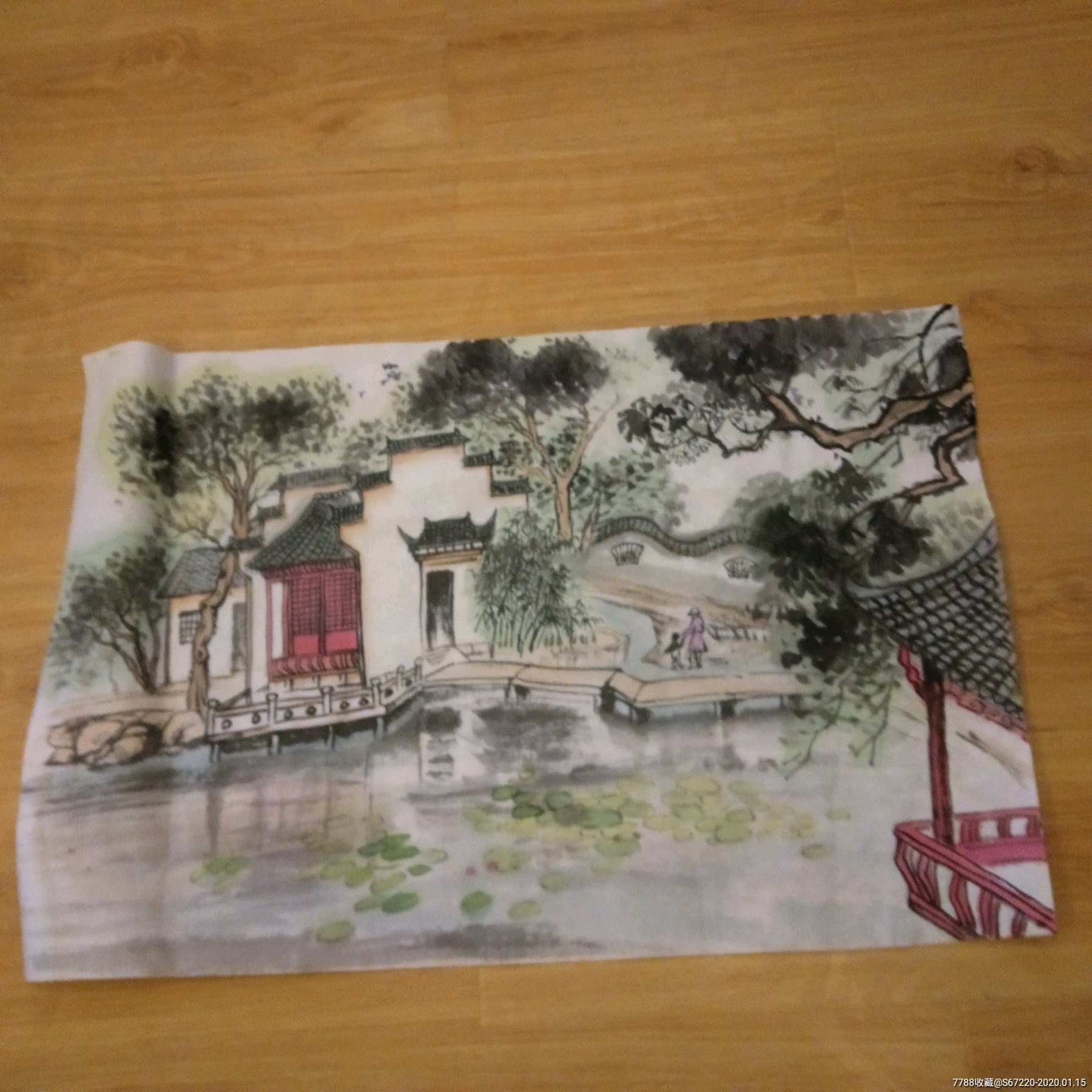 不知哪位画家山水画原作,无款