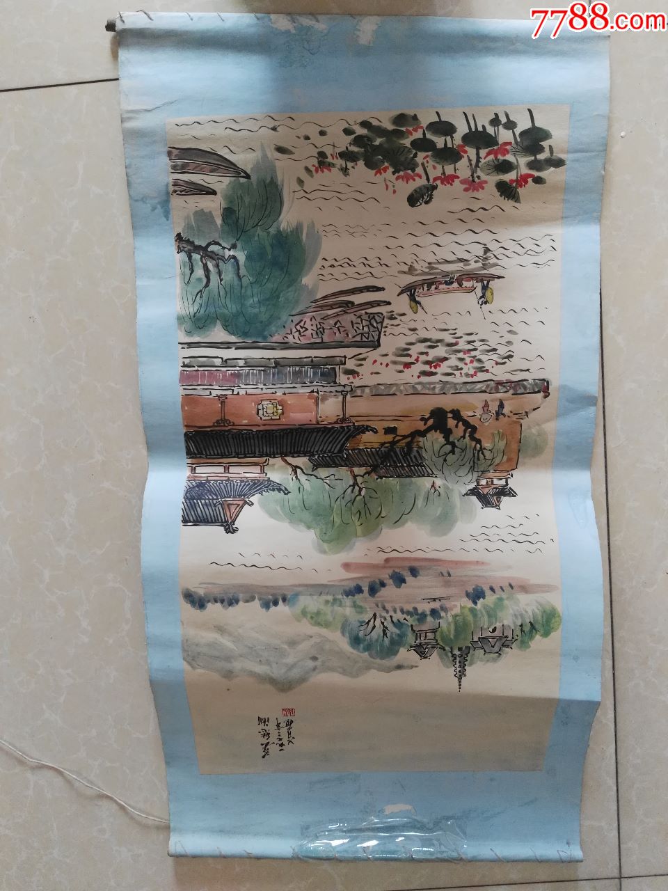 文革七三年年画原稿(莫愁湖)