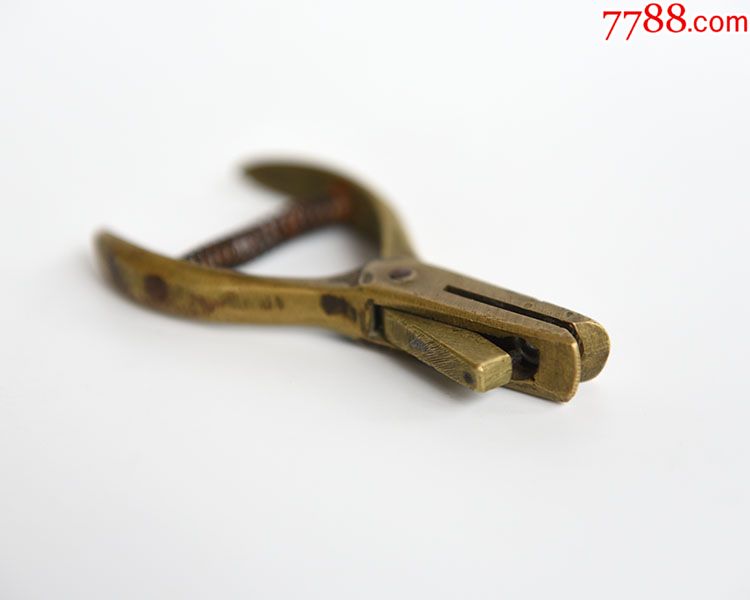 民国纯铜票钳火车票钳子检票钳打孔器老铜钳子老工具
