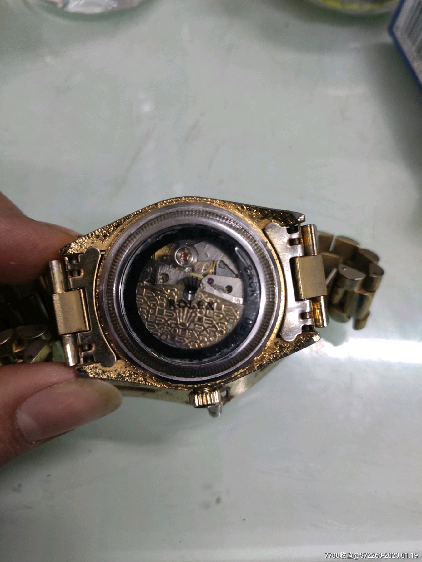 rolex鍍金機械手錶!