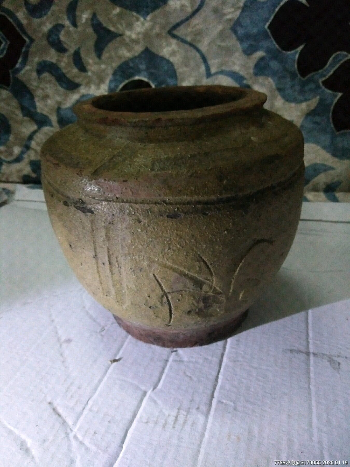 马口窑刻花小罐