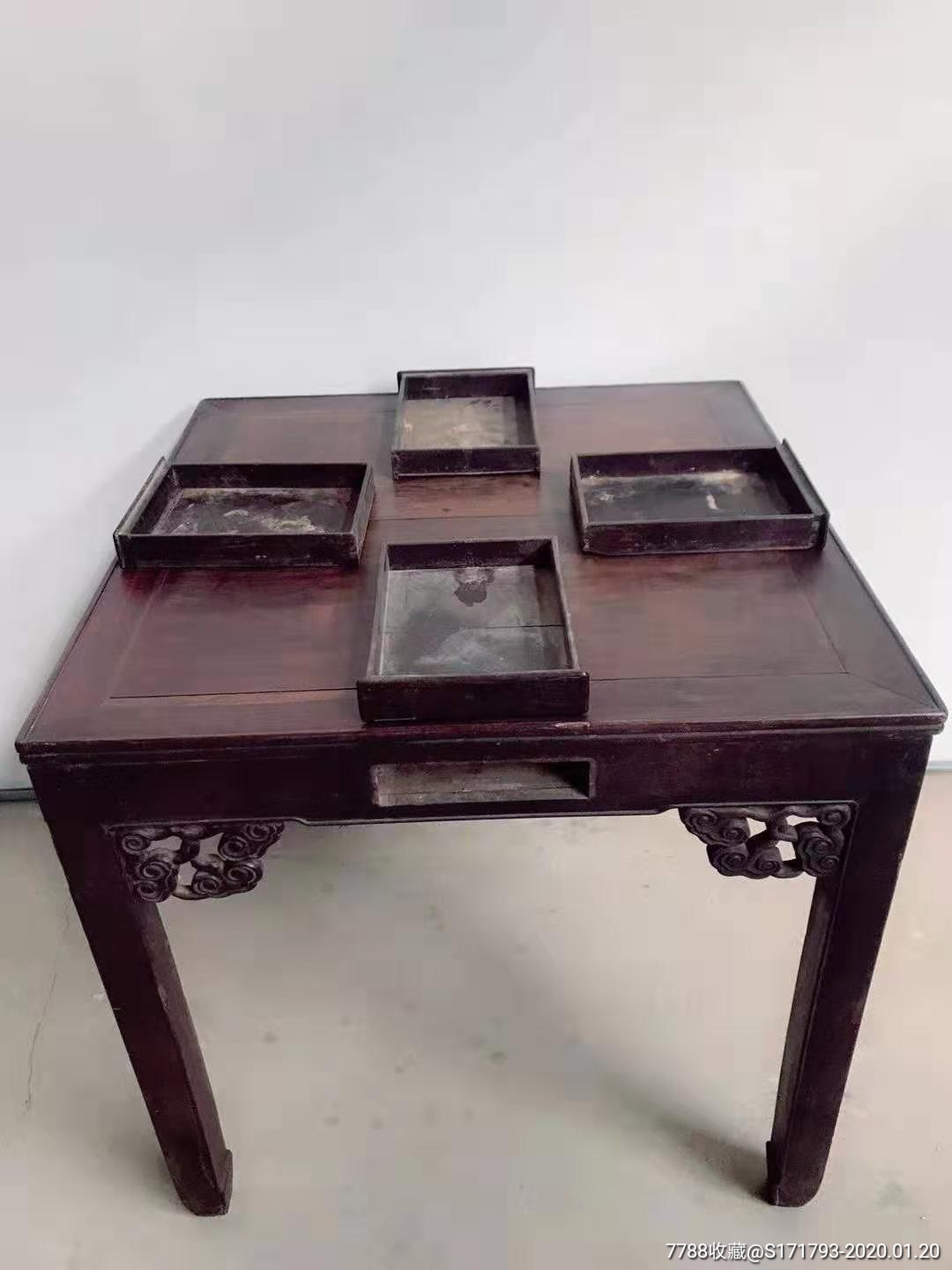 民国花梨木麻将桌