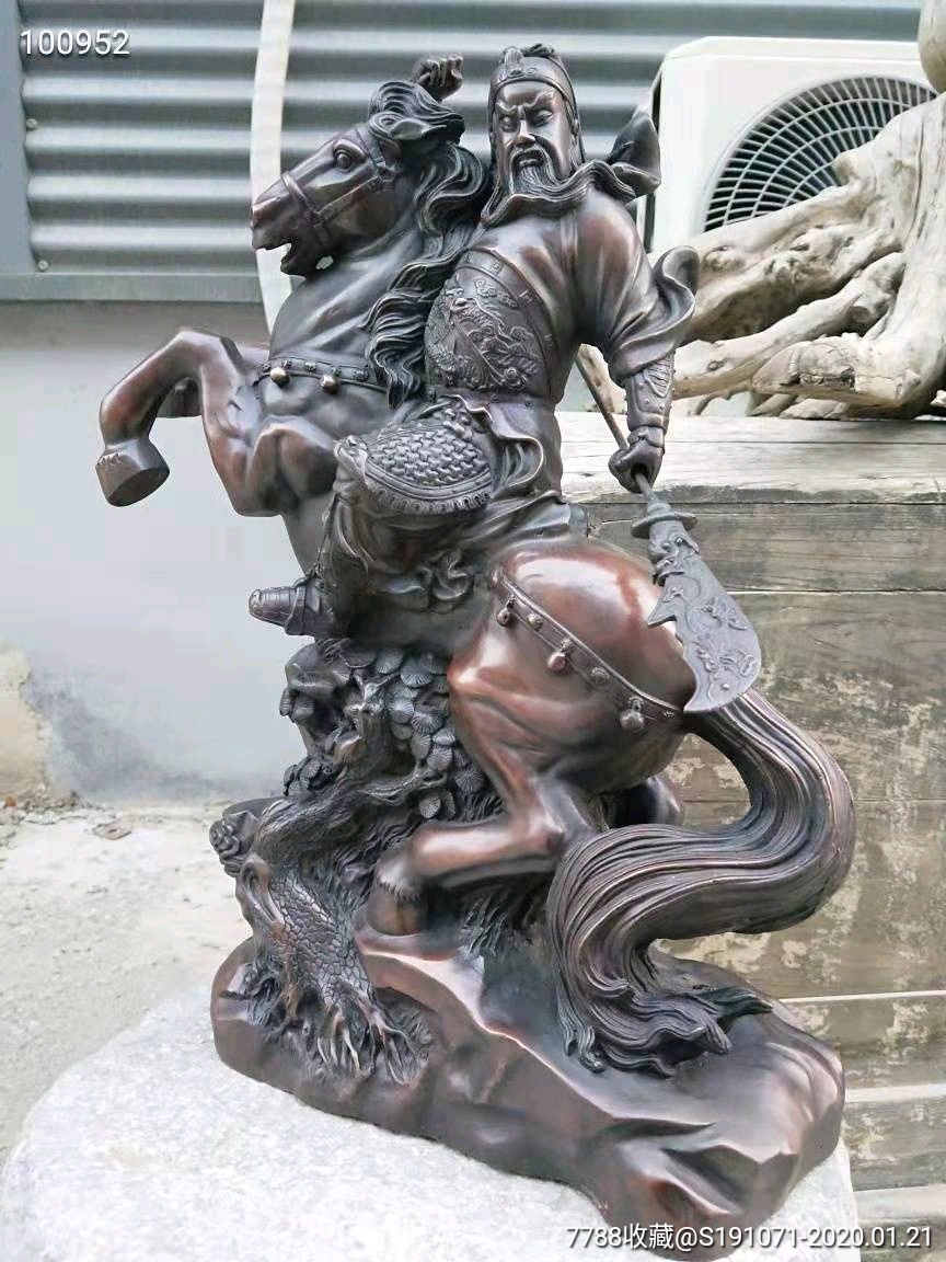 通体为紫铜打造,神像开脸威严霸气-价格:3500元-se70797749-铜像/铜