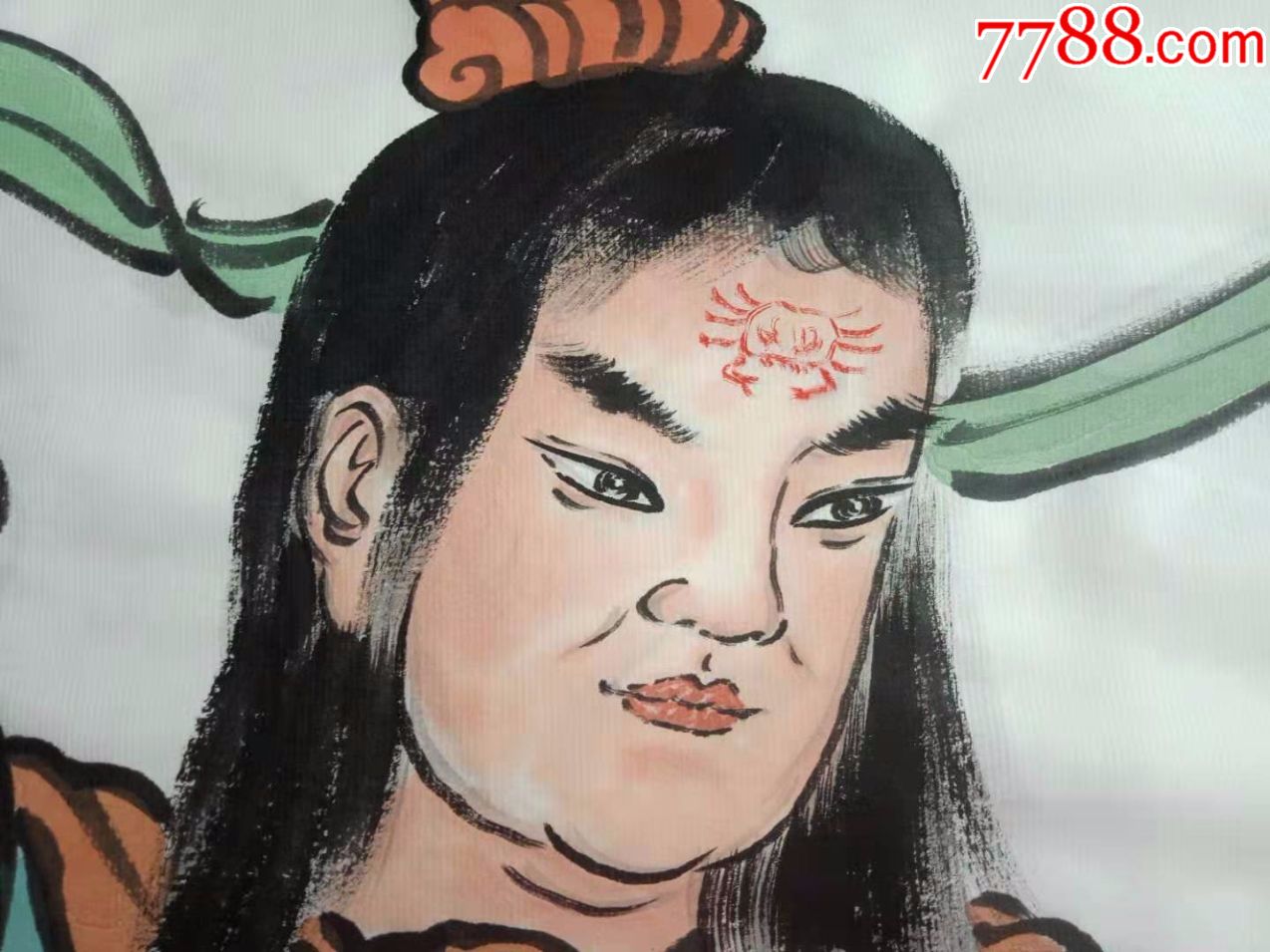 田公元帅画像,人物画国画武将,保证纯手工绘画,大尺寸,抓紧