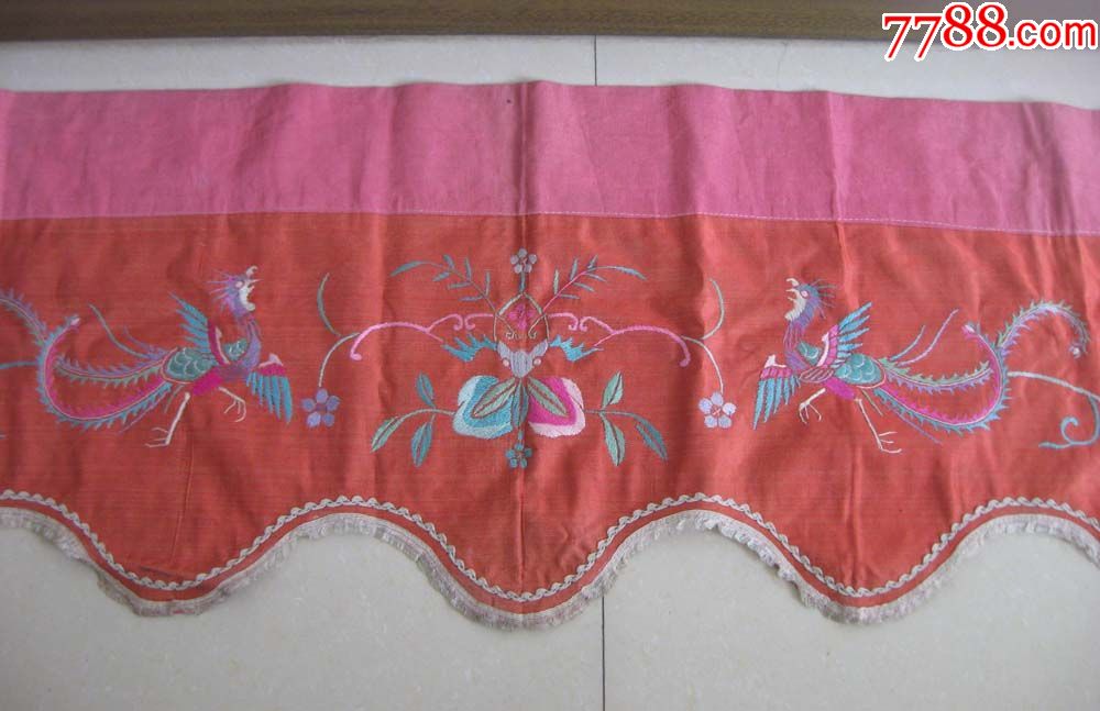 清代刺绣帘子