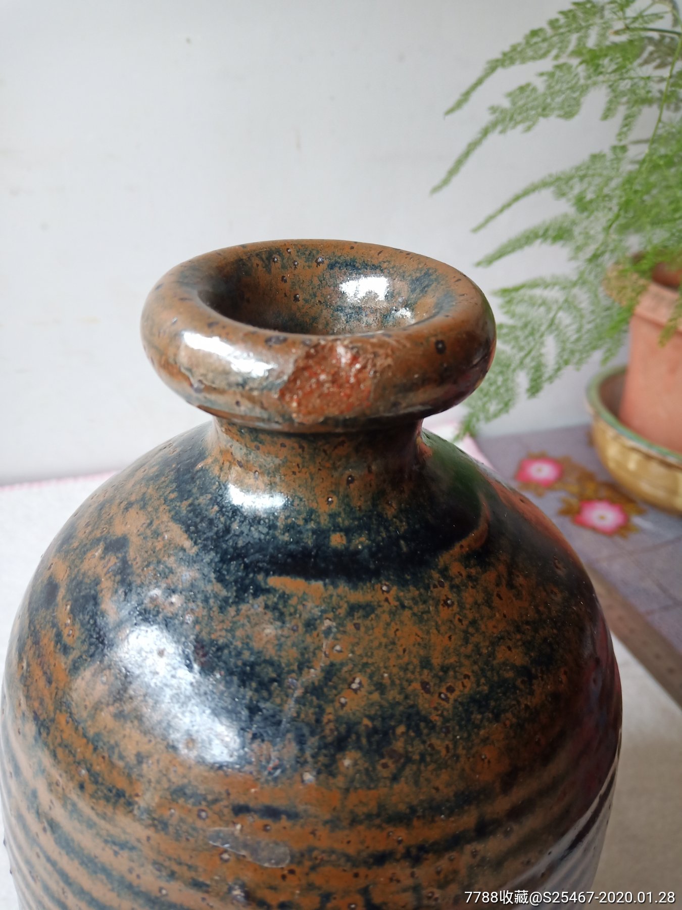 清代黑釉梅瓶_黑瓷/天目瓷_第2张_7788瓷器