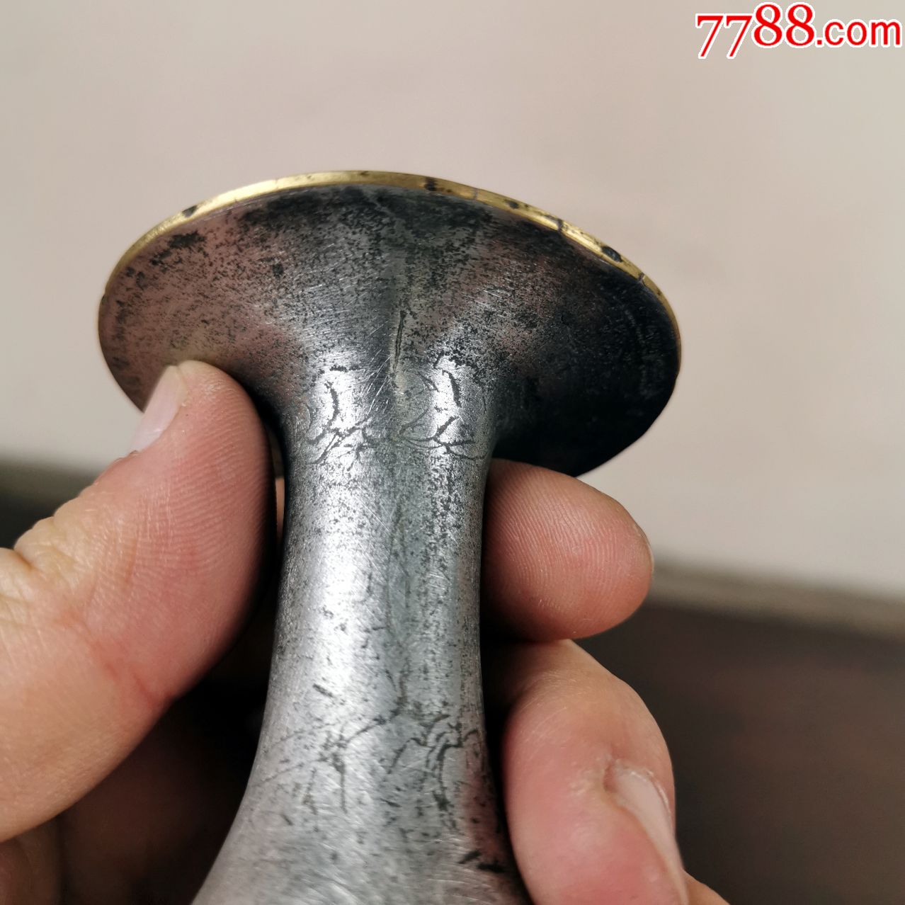 带款锡壶老锡酒壶白锡壶晚清民国小锡壶温酒器烫酒用具