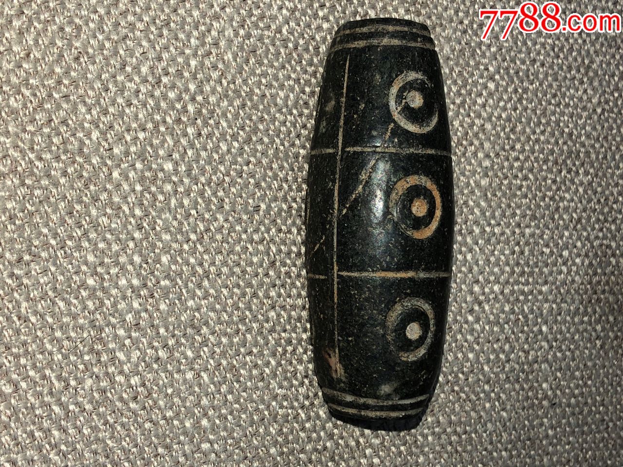 藏传天铁刻9眼天珠-价格:900元-se70884047-陨石-零售-7788收藏__收藏热线